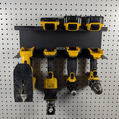 DeWalt 20v Drill & Battery Shelf, 4-Drill