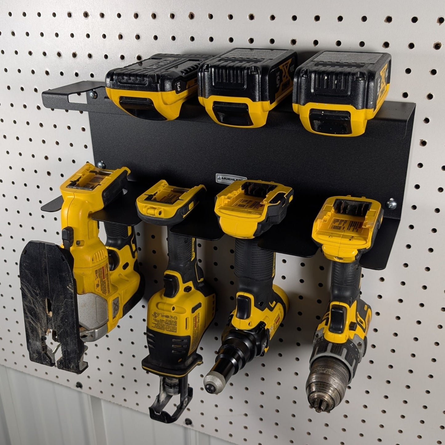 DeWalt 20v Drill & Battery Shelf, 4-Drill